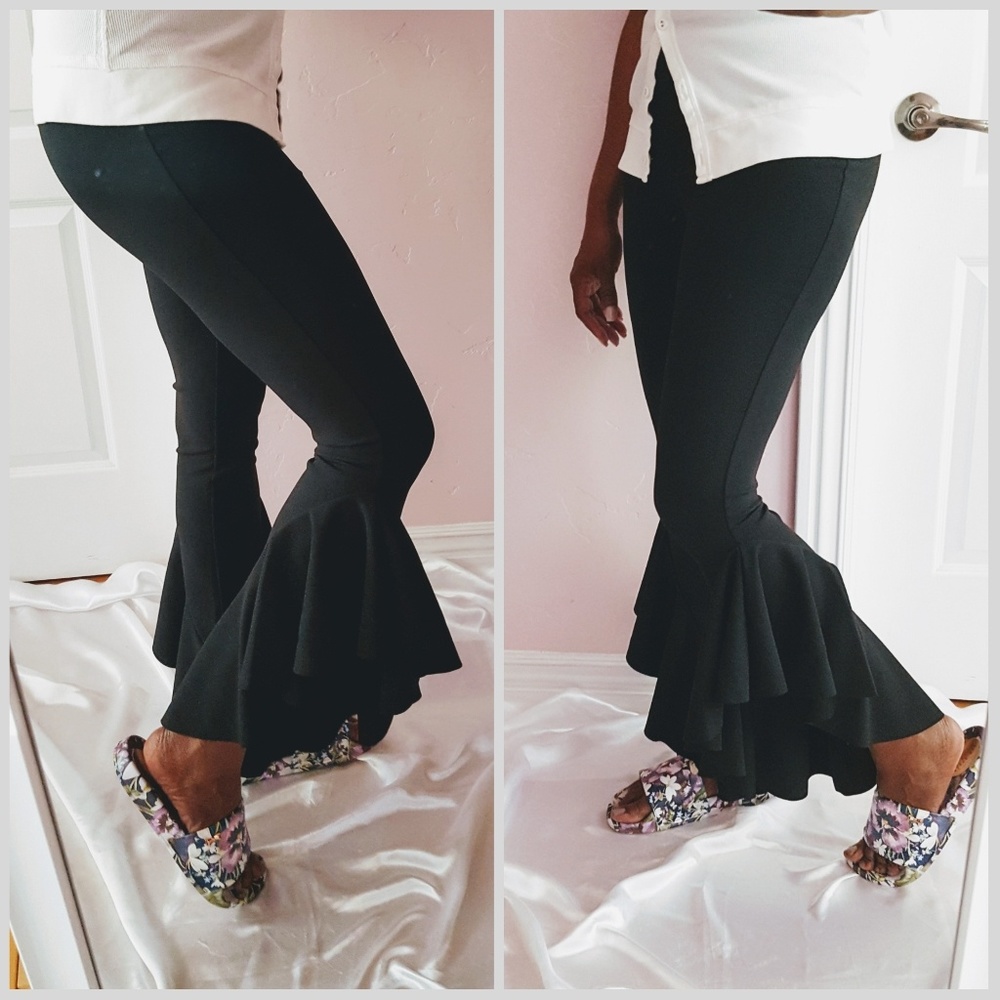 Ruffle Asymmetric Hem Yoga Style - Picture 4 of 8